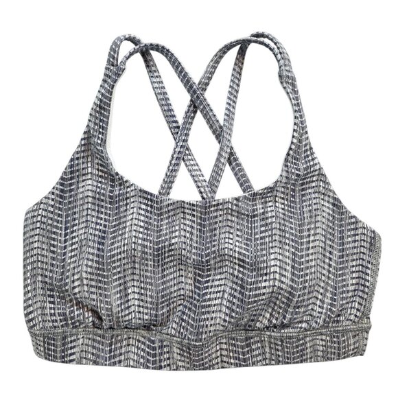 Lululemon Women's Energy Sportsbra Power Luxtreme Criss Cross Strappy Back Bra 6 - Picture 2 of 8
